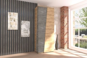 Аллегро-10 Шкаф 2дв. (дуб крафт золотой-камень темный) в Уфе - ufa.ok-mebel.com | фото