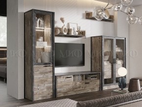 Амели Шкаф-стекло (Дуб Юкон-Бетон темный) в Уфе - ufa.ok-mebel.com | фото 3