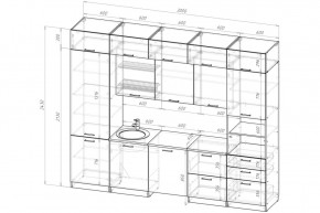 АНТИКА Кухонный гарнитур Экстра 5 (3000 мм) в Уфе - ufa.ok-mebel.com | фото 2