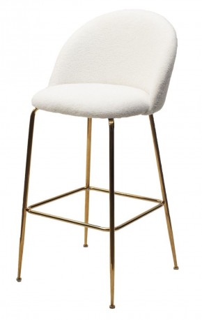 Барный стул GLADE NINI-01 Белый, teddy / золотой каркас М-City в Уфе - ufa.ok-mebel.com | фото