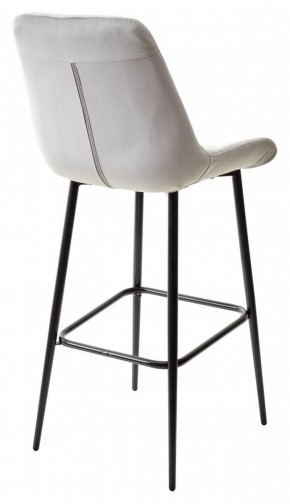 Барный стул ХОФМАН, цвет H-09 Светло-серый, велюр / черный каркас М-City в Уфе - ufa.ok-mebel.com | фото 6