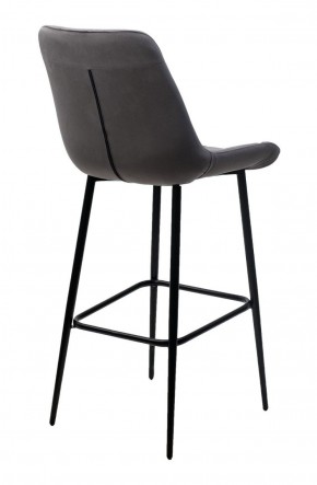 Барный стул ХОФМАН, цвет H-14 Серый, велюр / черный каркас М-City в Уфе - ufa.ok-mebel.com | фото 4