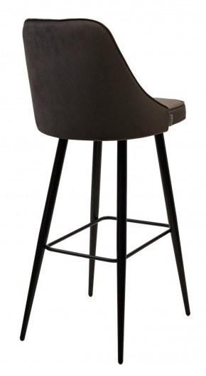 Барный стул NEPAL-BAR ГРАФИТ #14, велюр/ черный каркас (H=78cm) М-City в Уфе - ufa.ok-mebel.com | фото 3