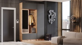 БАВАРИЯ Прихожая (дуб вотан/графит) в Уфе - ufa.ok-mebel.com | фото