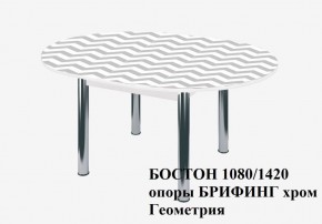 БОСТОН Стол круглый раздвижной 1080/1420 опоры Брифинг в Уфе - ufa.ok-mebel.com | фото