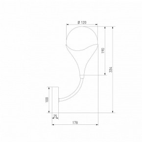 Бра Eurosvet Calyx 60169/1 никель в Уфе - ufa.ok-mebel.com | фото 4