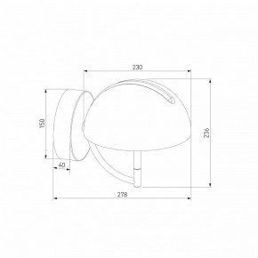 Бра Eurosvet Emisfero 50083/1 LED золото в Уфе - ufa.ok-mebel.com | фото 3