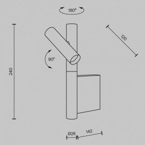Бра Maytoni Utility MOD433WL-L3BS3K в Уфе - ufa.ok-mebel.com | фото 4