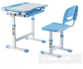 Комплект парта + стул трансформеры Cantare Blue в Уфе - ufa.ok-mebel.com | фото 2