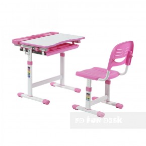 Комплект парта + стул трансформеры Cantare Pink в Уфе - ufa.ok-mebel.com | фото 2