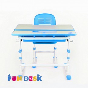 Парта-трансформер + стул Lavoro Blue в Уфе - ufa.ok-mebel.com | фото 3