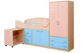 Набор мебели для детской Юниор -12.2 (700*1860) МДФ матовый в Уфе - ufa.ok-mebel.com | фото