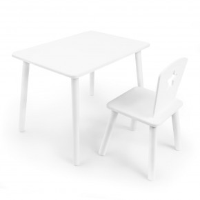 Детский комплект стол и стул «Звезда» Rolti Baby (белый/белый, массив березы/мдф) в Уфе - ufa.ok-mebel.com | фото