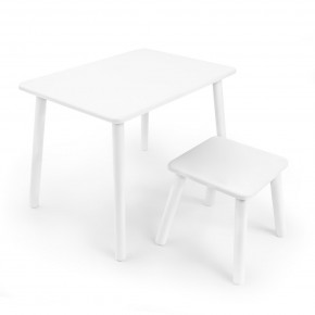 Детский комплект стол и табурет Rolti Baby (белая столешница/белое сиденье/белые ножки) в Уфе - ufa.ok-mebel.com | фото