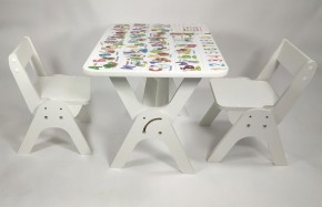 Детский растущий стол-парта и два стула Я САМ "Умка-Дуо" (Алфавит) в Уфе - ufa.ok-mebel.com | фото 1