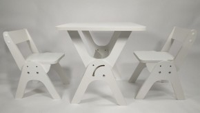Детский растущий стол-парта и два стула Я САМ "Умка-Дуо" (Белый) в Уфе - ufa.ok-mebel.com | фото