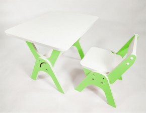 Детский растущий стол-парта и стул Я САМ "Умка" (Зеленый) в Уфе - ufa.ok-mebel.com | фото