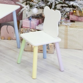 Детский стул Мишутка (Белый/Белый/Цветной) в Уфе - ufa.ok-mebel.com | фото