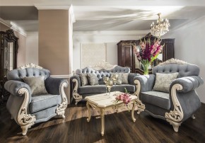 Диван Афина с раскладным механизмом (серый глянец) в Уфе - ufa.ok-mebel.com | фото 5