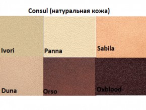Диван двухместный Алекто Consul натуральная кожа в Уфе - ufa.ok-mebel.com | фото 5