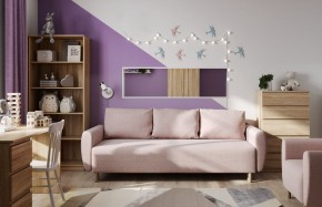 Диван-кровать Тулисия светло-розовый, ткань рогожка в Уфе - ufa.ok-mebel.com | фото