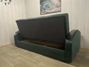 Диван Престиж-16 (НПБ+МДФ) велюр Sensey bottle green в Уфе - ufa.ok-mebel.com | фото 2