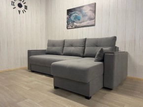 Диван угловой Комфорт-3 (НПБ+МДФ) велюр Galaxy Lite 26 в Уфе - ufa.ok-mebel.com | фото 2