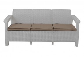 Диван Yalta Premium Sofa 3 Set (Ялта) белый (+подушки под спину) в Уфе - ufa.ok-mebel.com | фото 2