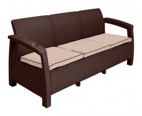 Диван Yalta Premium Sofa 3 Set (Ялта) шоколадный (+подушки под спину) в Уфе - ufa.ok-mebel.com | фото 2