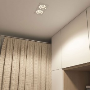 DK2062-WH Встраиваемый светильник, IP 20, до 15 Вт, GU10, LED, белый, алюминий в Уфе - ufa.ok-mebel.com | фото 4