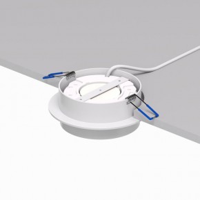 DK2090-WH Встраиваемый светильник FLAT, IP 20, до 15 Вт, GX53, LED, белый, алюминий в Уфе - ufa.ok-mebel.com | фото 3