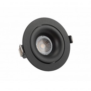DK2120-BK Встраиваемый светильник, IP 20, 50 Вт, GU10, черный, алюминий в Уфе - ufa.ok-mebel.com | фото