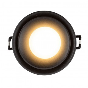 DK2403-BK Встраиваемый светильник влагозащ., IP 44, 10 Вт, GU10, черный, алюминий в Уфе - ufa.ok-mebel.com | фото 3