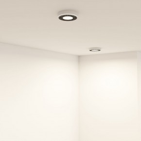 DK2440-WB Встраиваемый светильник DUAL 5+5 Вт, LED 4000K, IP 20, d90mm, белый/черный, алюминий/акрил в Уфе - ufa.ok-mebel.com | фото