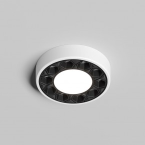 DK2440-WB Встраиваемый светильник DUAL 5+5 Вт, LED 4000K, IP 20, d90mm, белый/черный, алюминий/акрил в Уфе - ufa.ok-mebel.com | фото 2