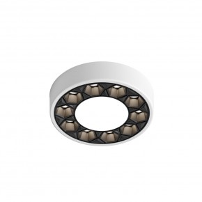 DK2440-WB Встраиваемый светильник DUAL 5+5 Вт, LED 4000K, IP 20, d90mm, белый/черный, алюминий/акрил в Уфе - ufa.ok-mebel.com | фото 4