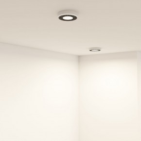 DK2440-WB Встраиваемый светильник DUAL 5+5 Вт, LED 4000K, IP 20, d90mm, белый/черный, алюминий/акрил в Уфе - ufa.ok-mebel.com | фото 6