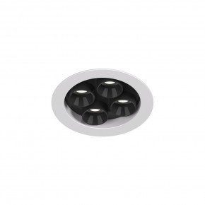 DK2510-WB Встраиваемый светильник SPACE со светодиодом d65 220V 8W 38° 4000К IP20 белый/черный алюминий в Уфе - ufa.ok-mebel.com | фото 4