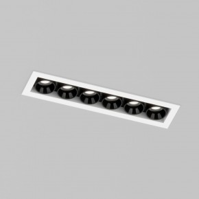DK2514-WB Встраиваемый светильник SPACE со светодиодом L126mm 220V 10W 38° 4000К IP20 белый/черный алюминий в Уфе - ufa.ok-mebel.com | фото