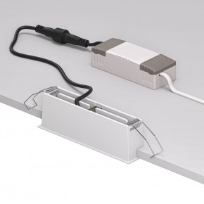 DK2514-WB Встраиваемый светильник SPACE со светодиодом L126mm 220V 10W 38° 4000К IP20 белый/черный алюминий в Уфе - ufa.ok-mebel.com | фото 3