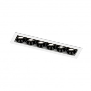 DK2514-WB Встраиваемый светильник SPACE со светодиодом L126mm 220V 10W 38° 4000К IP20 белый/черный алюминий в Уфе - ufa.ok-mebel.com | фото 5