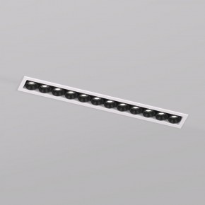 DK2515-WB Встраиваемый светильник SPACE со светодиодом L240mm 220V 20W 38° 4000К IP20 белый/черный алюминий в Уфе - ufa.ok-mebel.com | фото