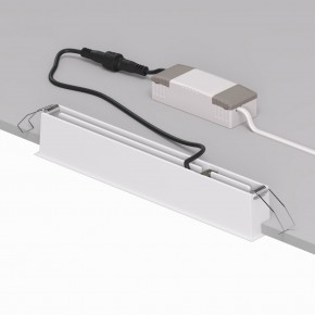 DK2515-WB Встраиваемый светильник SPACE со светодиодом L240mm 220V 20W 38° 4000К IP20 белый/черный алюминий в Уфе - ufa.ok-mebel.com | фото 3