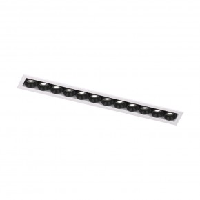DK2515-WB Встраиваемый светильник SPACE со светодиодом L240mm 220V 20W 38° 4000К IP20 белый/черный алюминий в Уфе - ufa.ok-mebel.com | фото 4