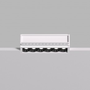 DK2531-WB Встраиваемый светильник SPACE со светодиодом под шпатлевку L126mm 220V 10W 38° 4000К IP20 белый/черный алюминий в Уфе - ufa.ok-mebel.com | фото 3