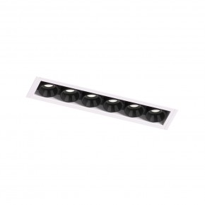 DK2531-WB Встраиваемый светильник SPACE со светодиодом под шпатлевку L126mm 220V 10W 38° 4000К IP20 белый/черный алюминий в Уфе - ufa.ok-mebel.com | фото 6