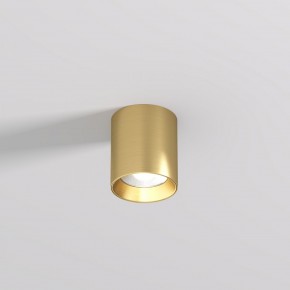DK2610-SB Накладной светильник SHINE TUBE со светодиодом, D70*H80, IP20, 3000К, 10W, RA?90, сатинированная латунь, алюминий в Уфе - ufa.ok-mebel.com | фото
