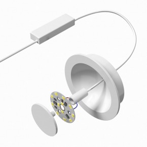 DK2700-WH Встраиваемый светильник, IP 20, 7 Вт, LED 3000, белый, алюминий в Уфе - ufa.ok-mebel.com | фото 4