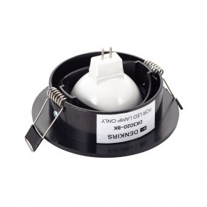 DK3020-BK Встраиваемый светильник, IP 20, 10 Вт, GU5.3, LED, черный, пластик в Уфе - ufa.ok-mebel.com | фото 3