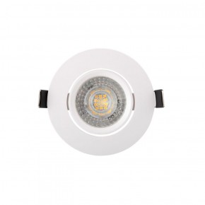 DK3020-WH Встраиваемый светильник, IP 20, 10 Вт, GU5.3, LED, белый, пластик в Уфе - ufa.ok-mebel.com | фото